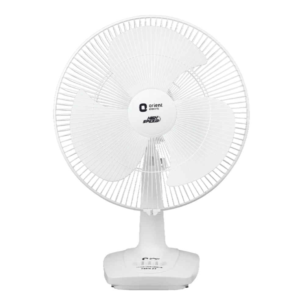 400MM TABLE 27 HIGH SPEED TABLE FAN SIGNAL WHITE
