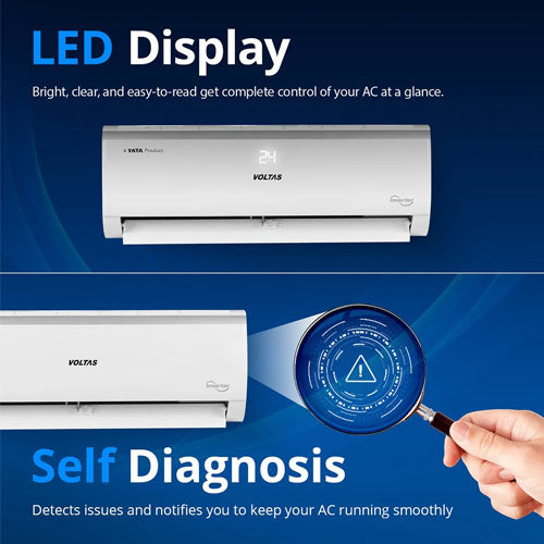 VOLTAS 1.0 TON 3 STAR INVERTER SPLIT AC 123V VECTRA ELITE (1.0 TON,3 STAR)