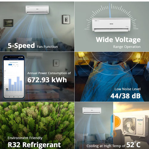 VOLTAS 1.0 TON 3 STAR INVERTER SPLIT AC 123V VECTRA ELITE (1.0 TON,3 STAR)