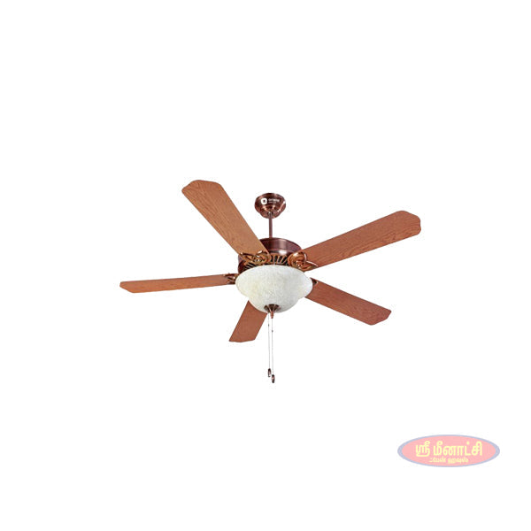 Orient 1300 Subaris Solo With Underlight Ceiling Fan(Antique Copper, Brushed Nickel) - Antique Copper