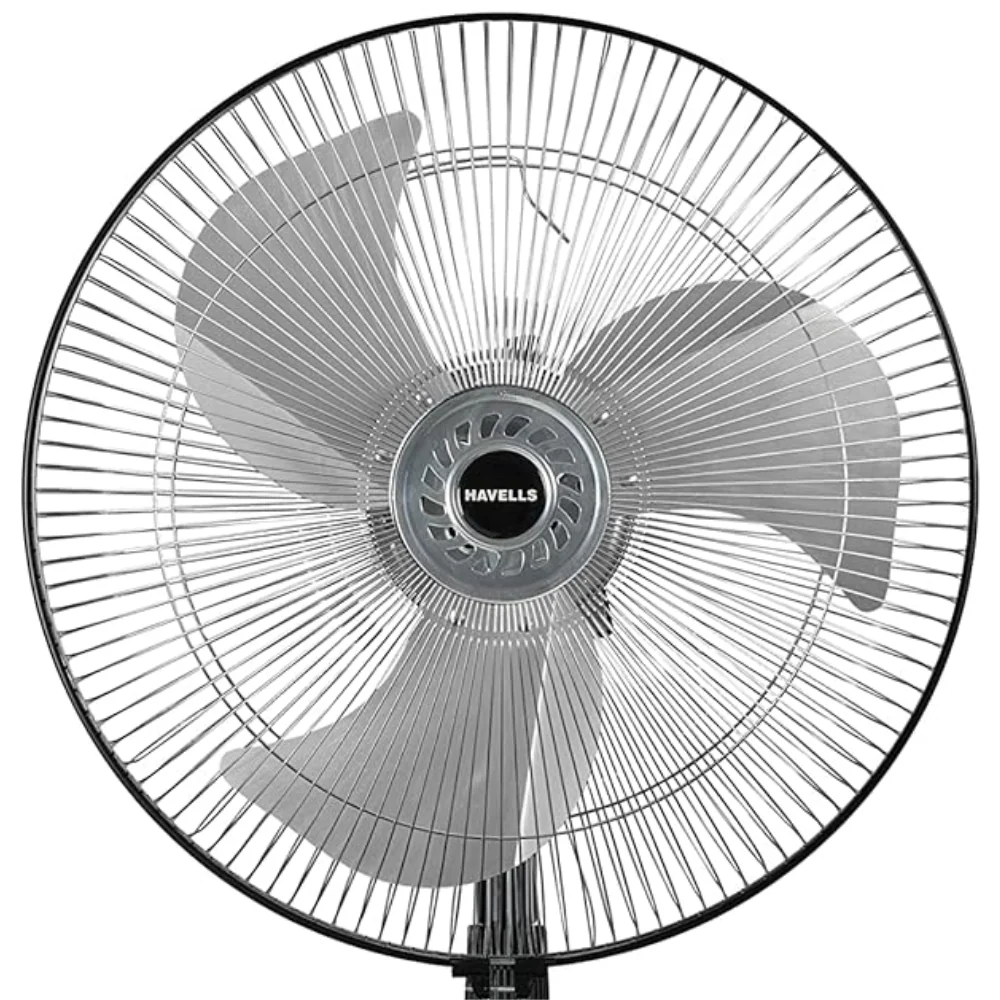 Havells V2 NEO BLK, 450mm 3 Blads Corded Electric Pedestal Fan