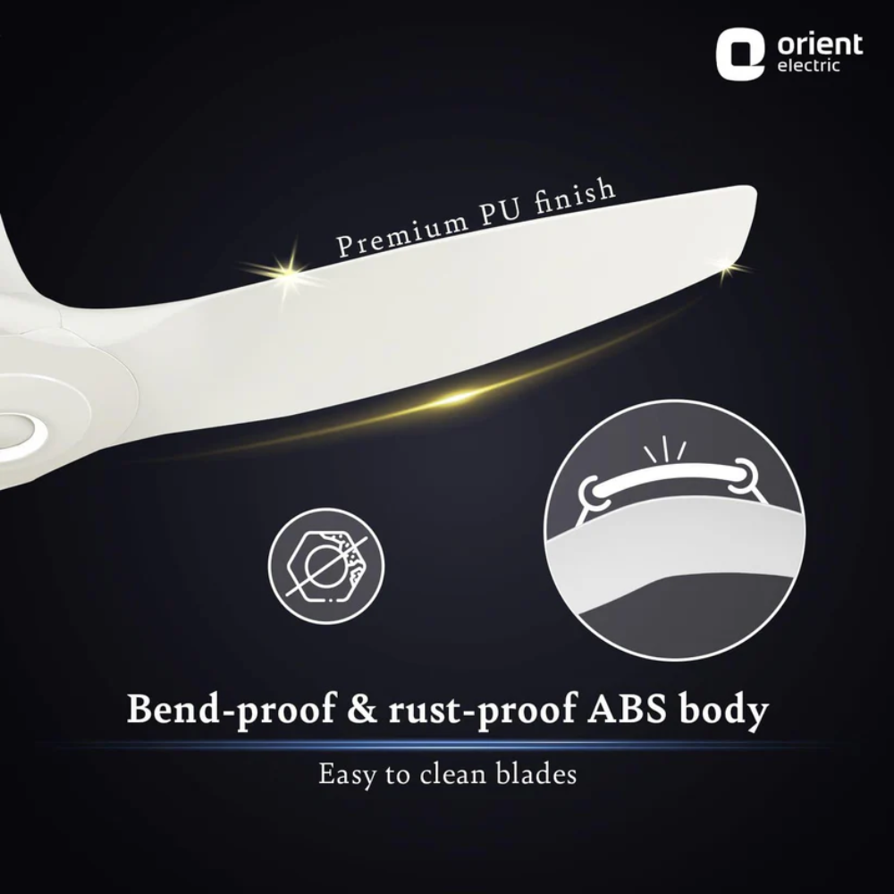 AEROQUIET PREMIUM SILENT CEILING FAN 1230MM DAYTONE WHITE