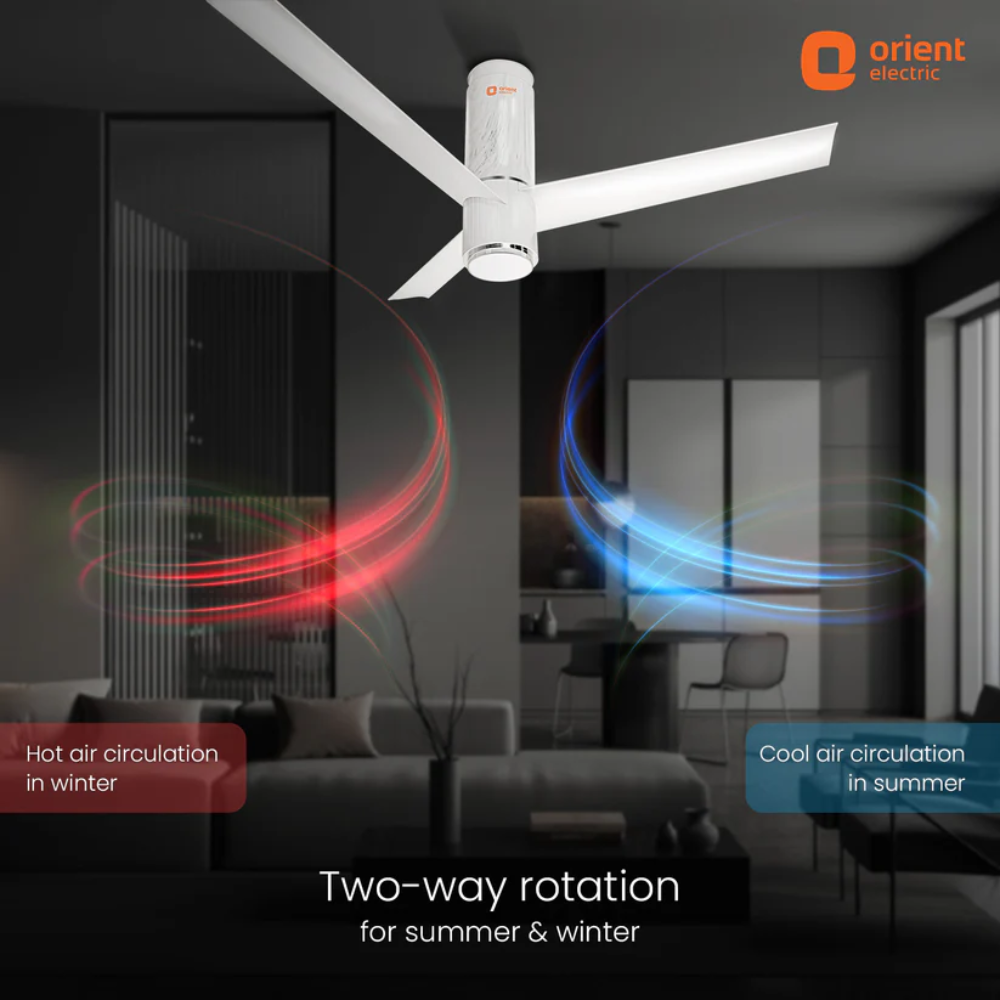 AEROSLIM IOT REMOTE FAN WITH LIGHT 1200MM WHITE
