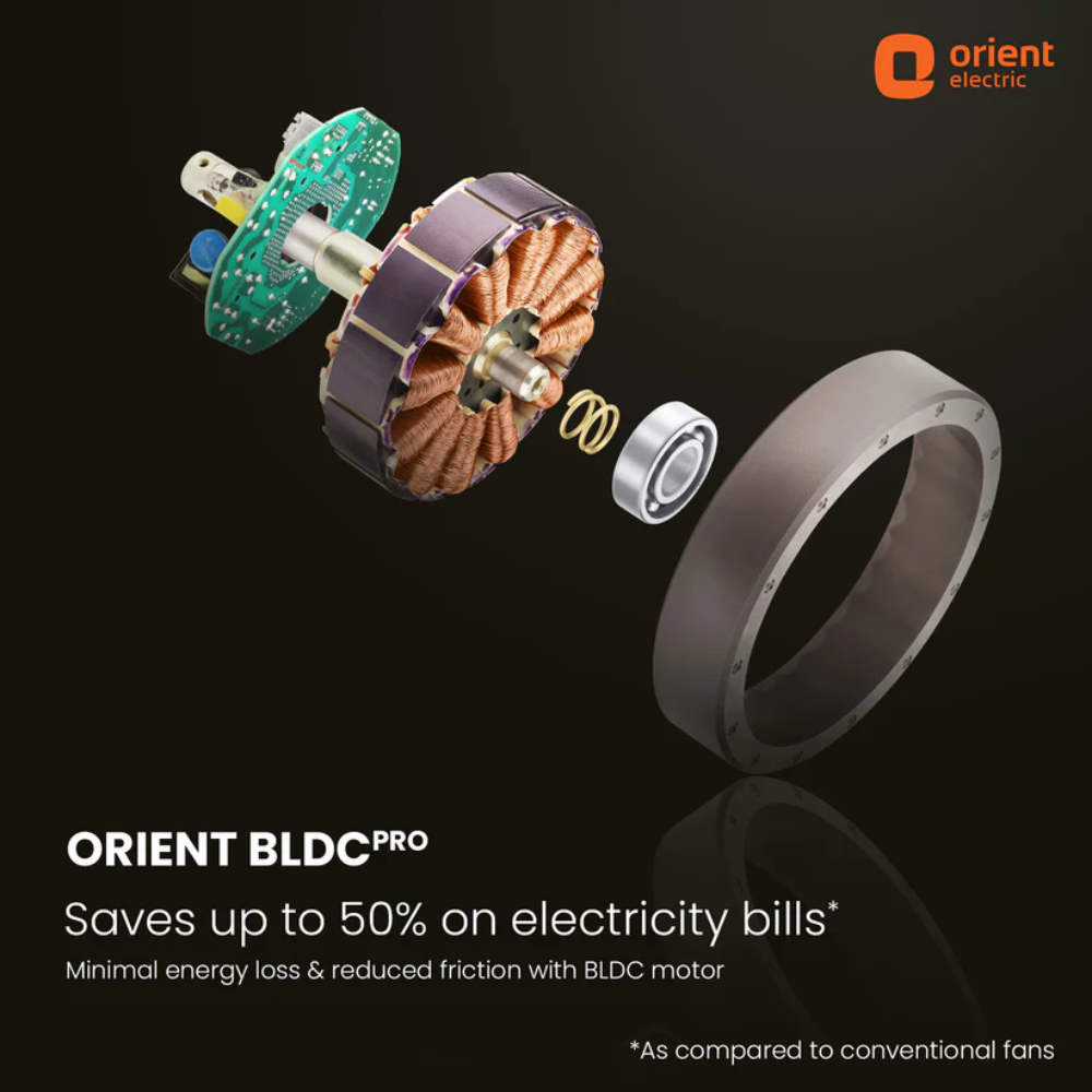 AEROSLIM IOT REMOTE FAN WITH LIGHT 1200MM FLAME GOLD