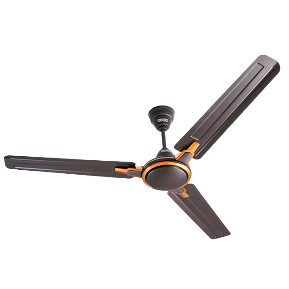 CEILING FANS RACER CHROME SMOKE BROWN