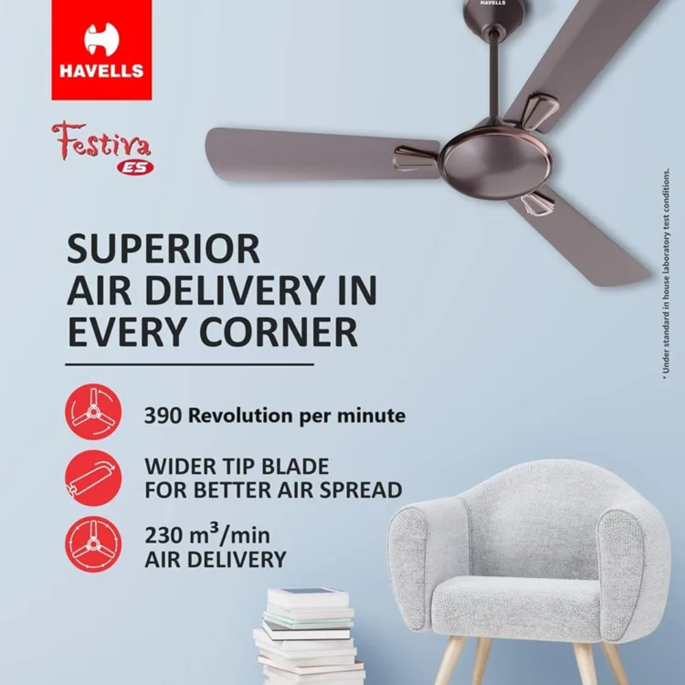 Festiva ES Decorative Ceiling Fan - Espresso Brown