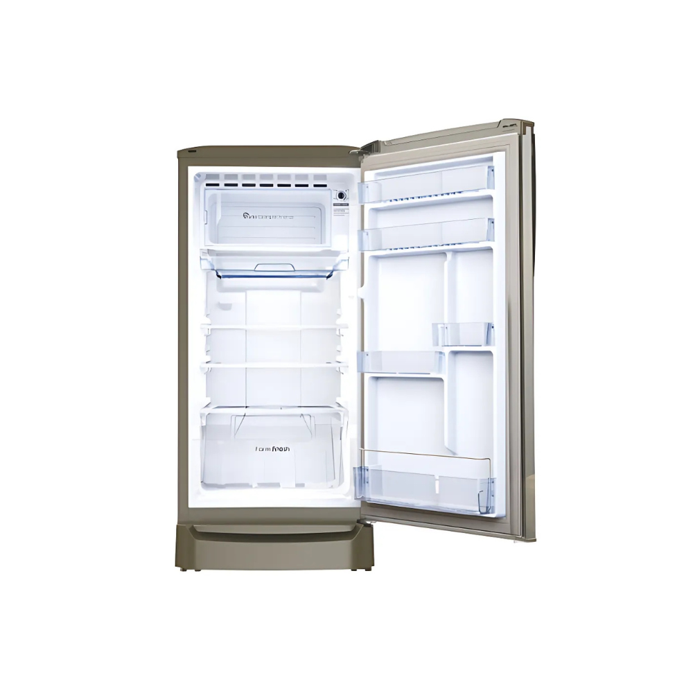 GODREJ SINGLE DOOR REFRIGERATOR 180 LITRES 2 STAR RD ERIOPLS 205B THF ST GL STEEL GOLW