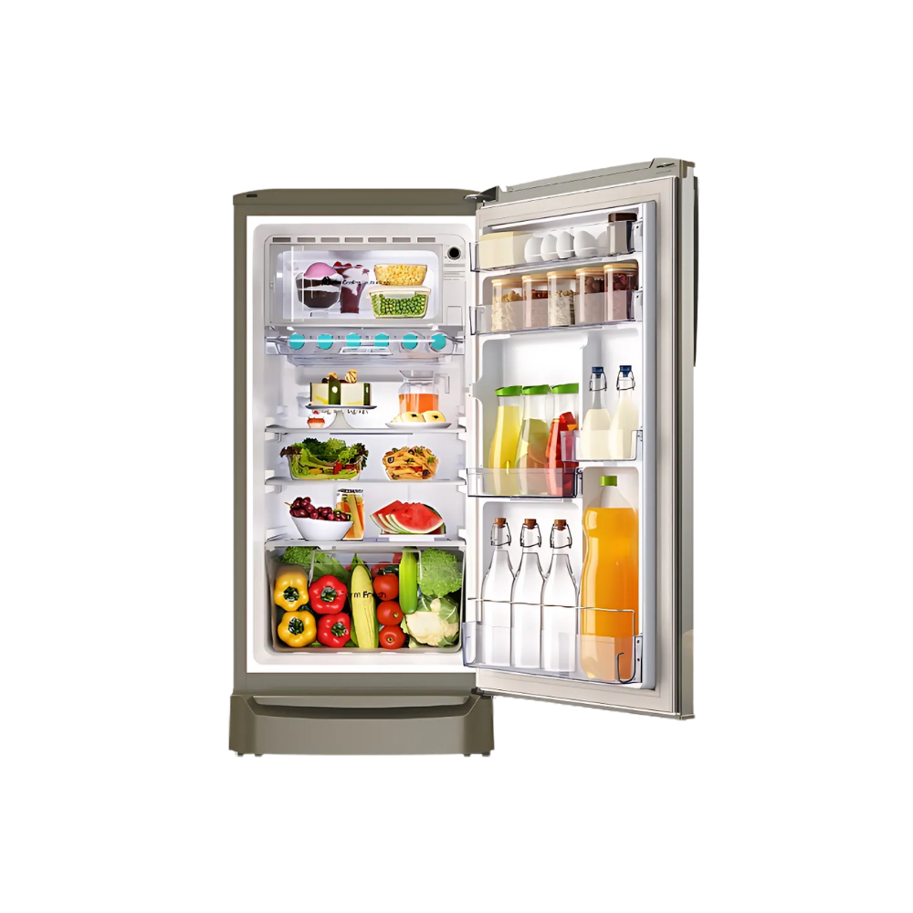 GODREJ SINGLE DOOR REFRIGERATOR 180 LITRES 2 STAR RD ERIOPLS 205B THF ST GL STEEL GOLW