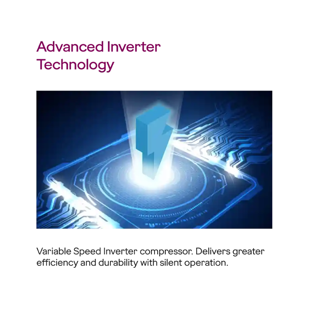 Eon Vibe Convertible - Double Door Frost Free 308 Litre Matt Black