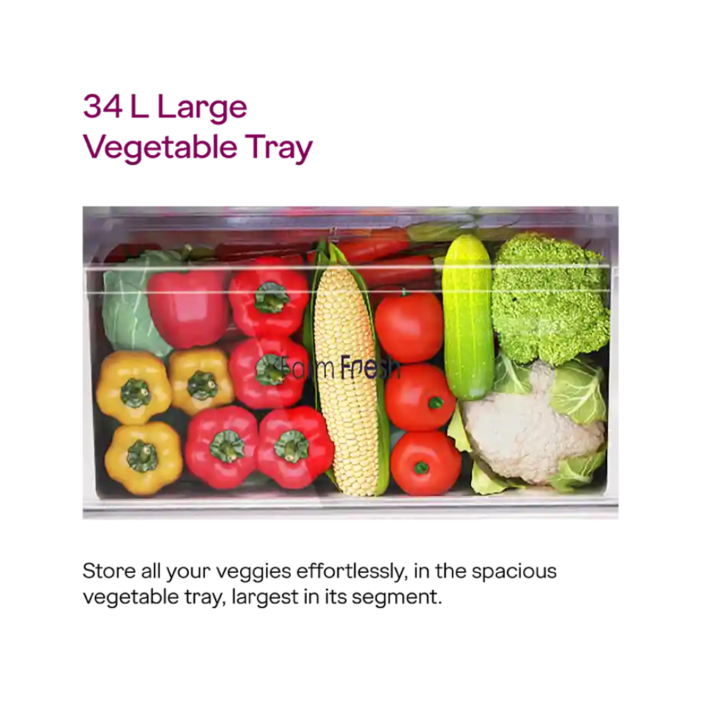 Eon Vibe Convertible - Double Door Frost Free 308 Litre Matt Black