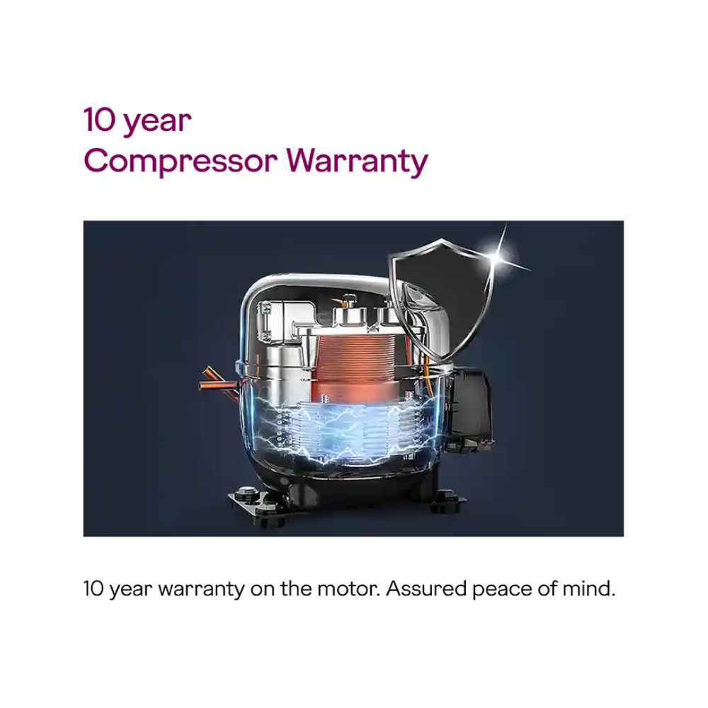 Eon Vibe Convertible - Double Door Frost Free 308 Litre Matt Black