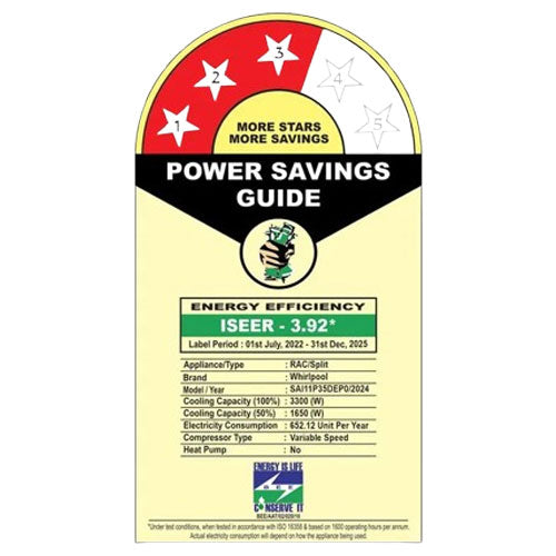 WHIRLPOOL 1.0 TON 3 STAR INVERTER SPLIT AC 10T 3D COOL 3S (1.0 TON,3 STAR)