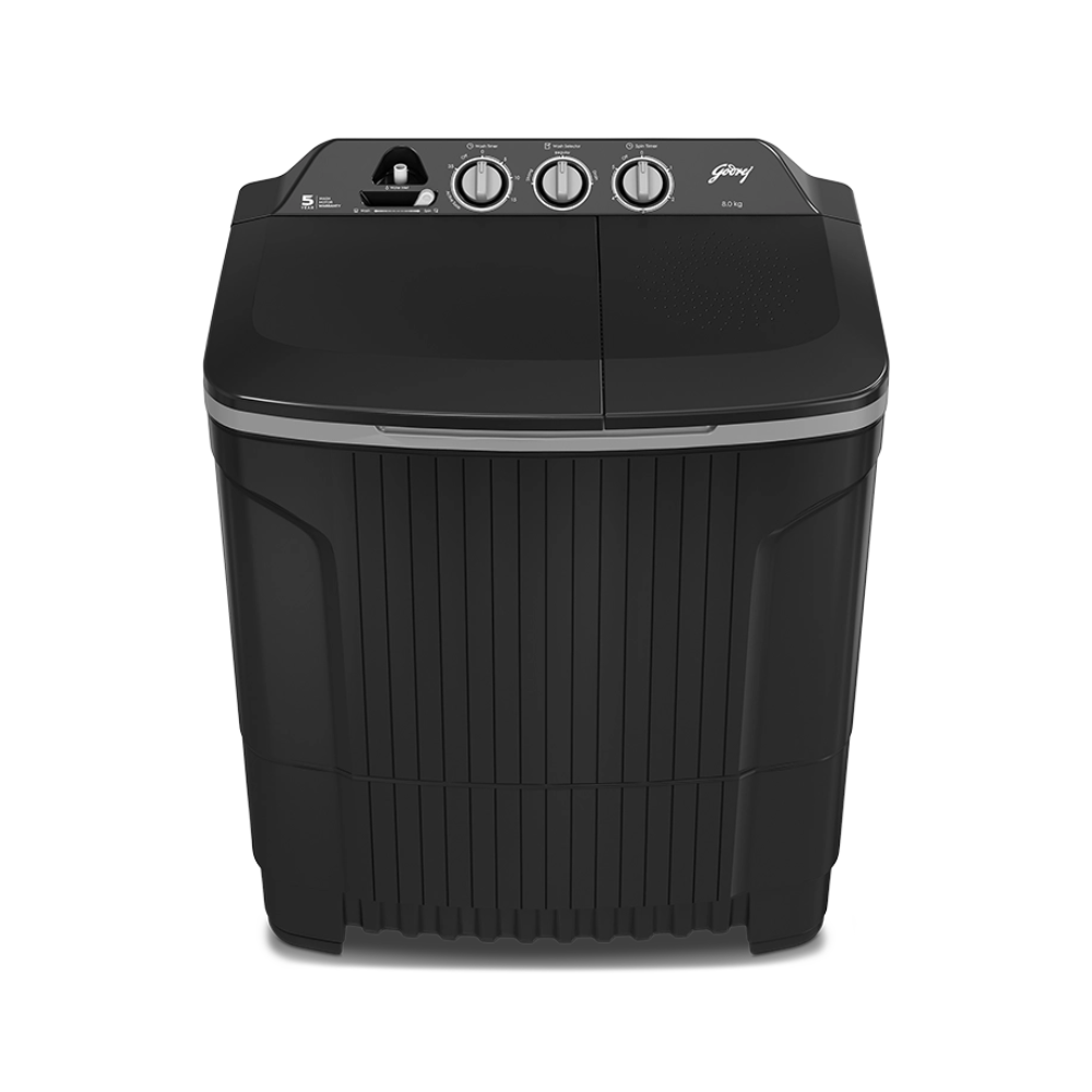 GODREJ SEMI AUTOMATIC 8 KG 5 STAR EDGE PRIMA SLATE GREY