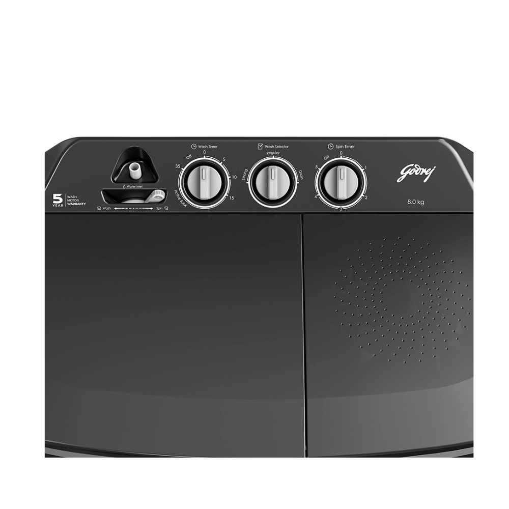 GODREJ SEMI AUTOMATIC 8 KG 5 STAR EDGE PRIMA SLATE GREY